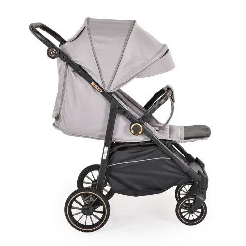 Buggy Kinderwagen, faltbar, große Räder, leicht, GRAU