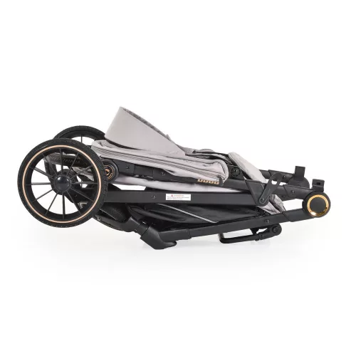 Buggy Kinderwagen, faltbar, große Räder, leicht, GRAU