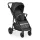 Buggy Kinderwagen, faltbar, große Räder, leicht, SCHWARZ