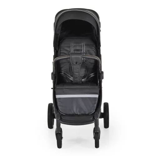 Buggy Kinderwagen, faltbar, große Räder, leicht, SCHWARZ