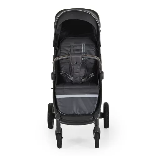 Buggy Kinderwagen, faltbar, große Räder, leicht, SCHWARZ