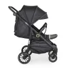 Buggy Kinderwagen, faltbar, große Räder, leicht, SCHWARZ