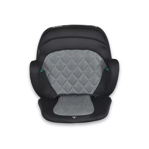 JAX autós ülésmagasító háttámlával 125-150cm rögzítő hevederrel, ISOFIX SZÜRKE