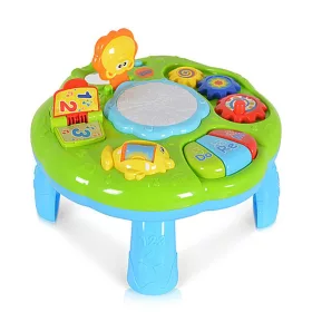 Musiktisch aus Kunststoff mit Zeichenblock BLAU/GRÜN
