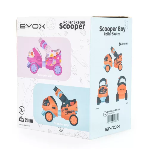 SCOOPER 4 kerekű görkori állítható méret:22-30 PINK