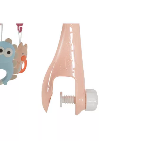 PENGUIN Bed bell zenélő forgó játék kiságyra fehér zajjal PINK