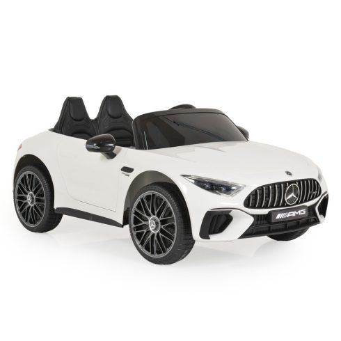 BO DK-SL63 MERCEDES elektromos kisautó 2 motor, 125cm, 35kg-ig FEHÉR