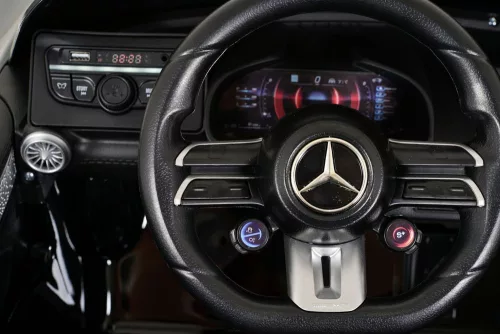 BO DK-SL63 MERCEDES elektromos kisautó 2 motor, 125cm, 35kg-ig FEKETE