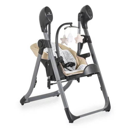CANGAROO NIRVANA 2-in-1 Hochstuhl und Schaukel BEIGE