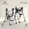 CANGAROO NIRVANA 2-in-1 Hochstuhl und Schaukel GRAU