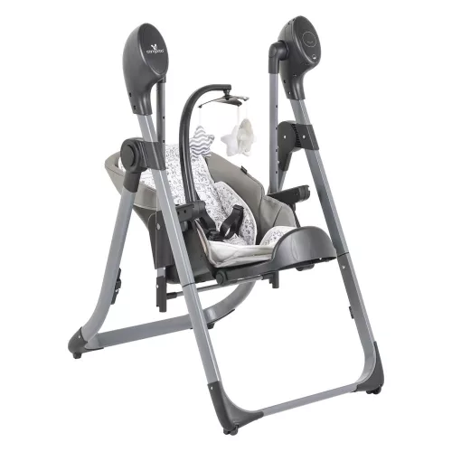CANGAROO NIRVANA 2-in-1 Hochstuhl und Schaukel GRAU