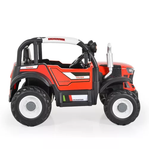 Traktor BO HARVEST, električni, 2-motorni, CRVENI