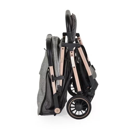 BERLIN PREMIUM Reisebuggy, 1-Knopf-Faltmechanismus, 22 kg, GRAU