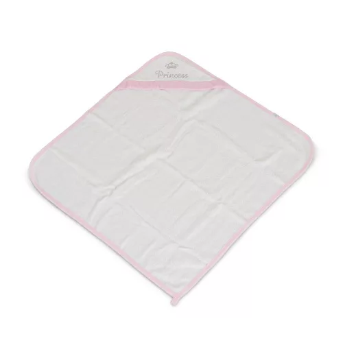 Princess törölköző 75*75cm frottier PINK/rózsa