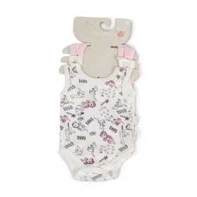 Puppenkleidung Body 3-teiliges ärmelloses Body-Set PINK