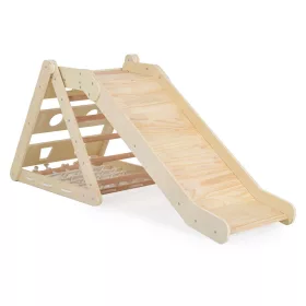   PIKLER 3in1 fa MÁSZÓKA és CSÚSZDA Montessori 155*57cm NATUR