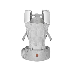   MISTRAL Babytrage, 3 Tragepositionen, ergonomisch, Netzgewebe, GRAU