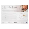 AIR MEMORY Matratze 120x60cm 3-lagig, Kokosnuss + Schwamm + Memory-Schaum WEISS