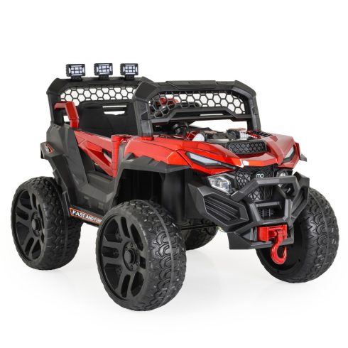 BO DUST DY-8888 elektromos autó, 4motoros, 12V/7A, 115cm BUGGY PIROS