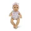 BABA 30cm  újszülött maciruhában kisnyuszival PINK
