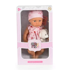 BABY 30 cm Neugeborenes mit Teddybär ROSA
