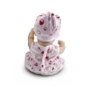 BABA 30cm újszülött macival PINK
