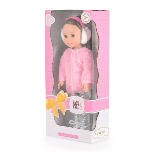 BABA 38cm hajasbaba téli ruhában 