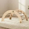 PIKLER fa MÁSZÓHÍD rámpával  Montessori  79*40cm+92cm rámpa NATUR