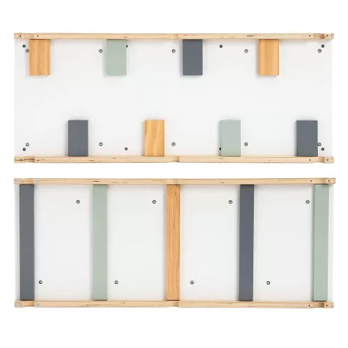 PIKLER 2in1 fa MÁSZÓKA 3szög és mászórámpa Montessori 132*60cm NATUR