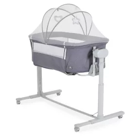   CEST LA VIE Babybett mit Fernbedienung und Schaukelfunktion GRAU