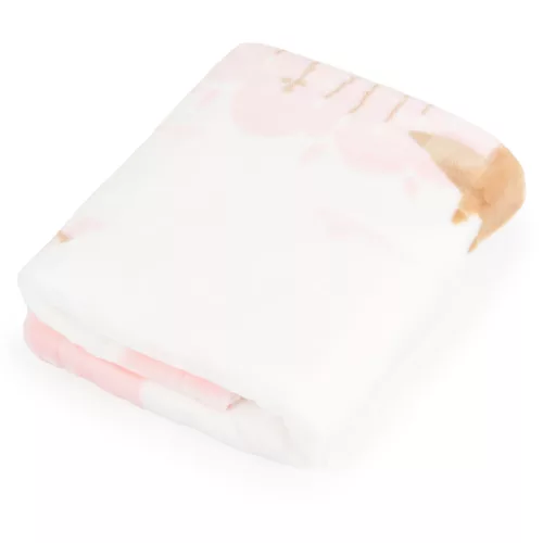 Babydecke LITTLE FRIENDS 80x110 cm Waldtier ROSA