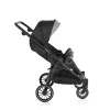 MONI TWINGO Zwillingskinderwagen mit Fußsack ONYX/SCHWARZ