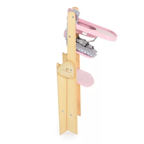CARAMEL fa etetőszék 15kg-ig terhelhető PINK