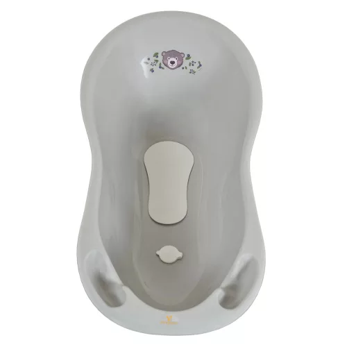 Kadica za bebe FOREST BEAR, oblik biskvita 100 cm PASTELNO SIVA