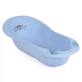   Babybadewanne „Waldbär“, Biskuitkuchenform, 100 cm, Pastellblau