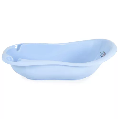 Babybadewanne „Waldbär“, Biskuitkuchenform, 100 cm, Pastellblau