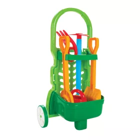 Pilsan kleiner Gartenwagen mit Werkzeugen GRÜN