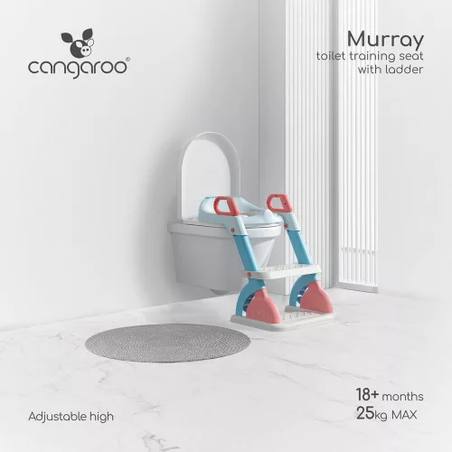 MURRAY Stufen-WC-Reduzierer mit 2 Stufen, mit Griff PINK