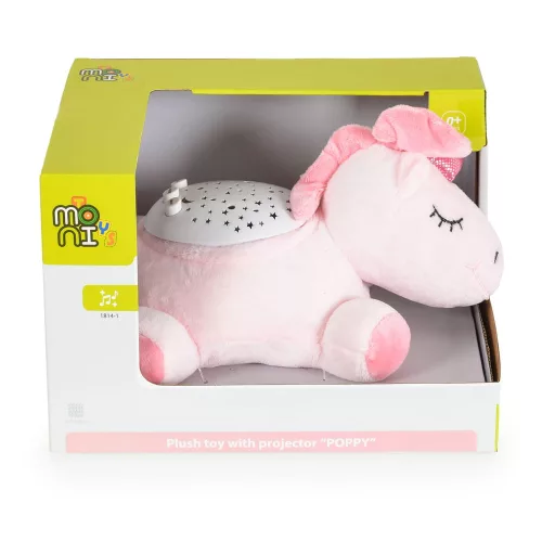 LAMPA Noćna lampa i projektor Poppy UNIKORNIS plišana figura
