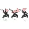 BINGO babakocsi  SZETT újszülött kortól 22kg-ig 2in1 sport+váz+hordozó PINK