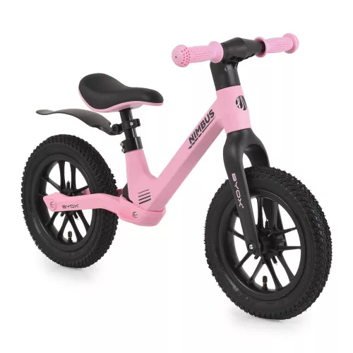NIMBUS futóbicikli 12es fújható, világító kerekekkel PINK