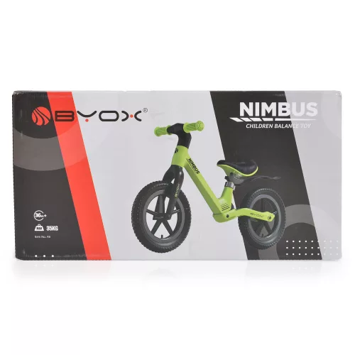 NIMBUS futóbicikli 12es fújható, világító kerekekkel PINK