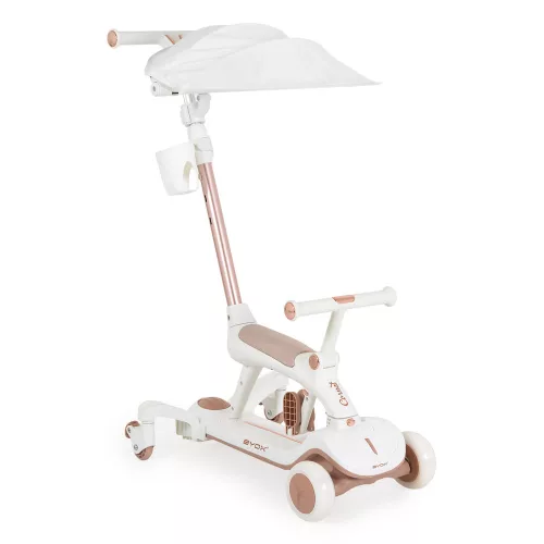 CORNET 6IN1 Multifunktionsdreirad, umwandelbar in einen Roller, WEISS