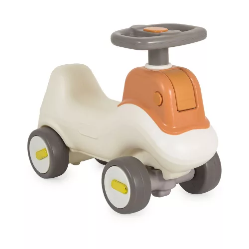 Höckriges, aufsitzbares Kindertaxi mit Lenker, grau/beige