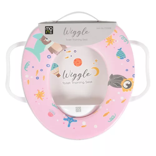 WIGGLE wc szűkítő kapaszkodóval mintás PINK