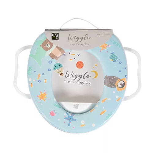 WIGGLE wc szűkítő kapaszkodóval mintás KÉK