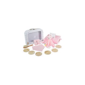 BEARLI ajándékszett takaró, játék, zokni 6in1 PINK