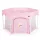 PLAYBOX utazó járóka 6szögletű PINK