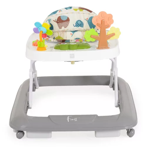 FOREST Babybett mit ungarischer Musik GRAU