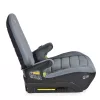GALAXY ülésmagasító háttámlával 125-150cm, ISOFIX SZÜRKE